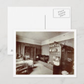 スケッチルーム、Kelmscott House，ロンドン， 1896 （写真） ポストカード (正面/裏面)