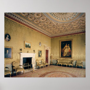 スケッチルームbyアダム， c.1770-80 ポスター