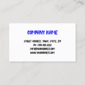 スケッチレースカー自動体サー絵を描ビス 名刺 (裏面)