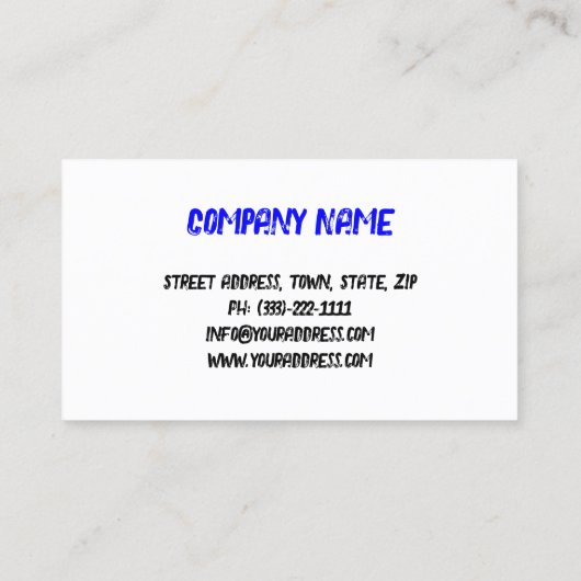 スケッチレースカー自動体サー絵を描ビス 名刺 (裏面)