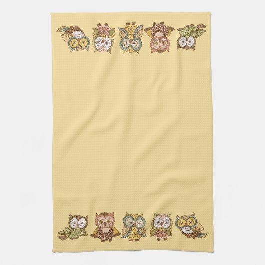スケッチーオウル キッチンタオル (縦)