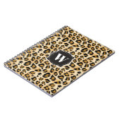 スケッチークラシックヒョウ柄モノグラムカスタム付き ノートブック (左側)