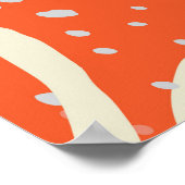 スケッチージサークルトレンディーシームレスデザイン ポスター (角)