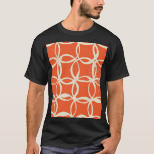 スケッチージサークルトレンディーシームレスデザイン Tシャツ