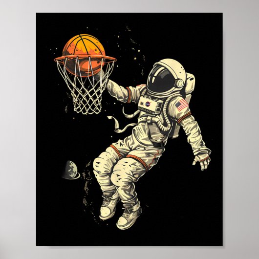 スケッチ宇宙飛行士イラスト スケッチ好き スラムダンク ポスター (正面)