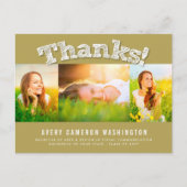 スケッチ感謝してい3数々の写真卒業 ポストカード (正面)