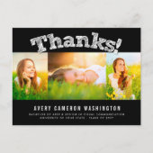 スケッチ感謝してい3数々の写真卒業 ポストカード (正面)