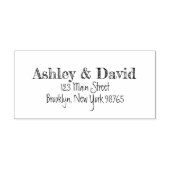 スケッチ手書き差出人住所ゴム印 ラバースタンプ (インプリント)