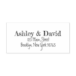 スケッチ手書き差出人住所 セルフインキングスタンプ