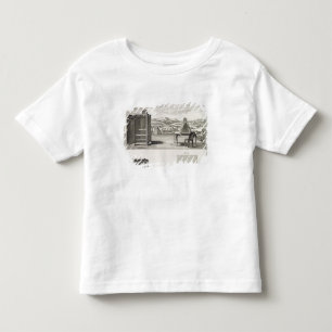スケッチ支援:木製の基本的なカメラオブスクラと トドラーTシャツ