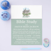 スケッチ教会、キリスト教聖書クラス広告 チラシ (シングル)