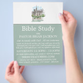 スケッチ教会、キリスト教聖書クラス広告 チラシ (手)