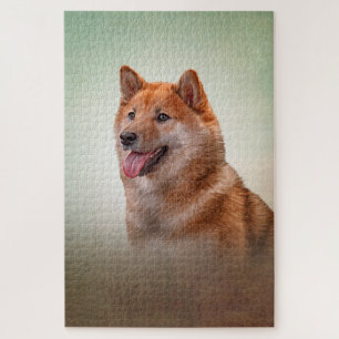 スケッチ日本の柴犬犬 ジグソーパズル