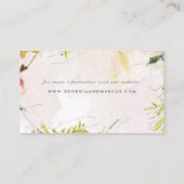 スケッチ春油絵を描ハネムーンファンド エンクロージャーカード (裏面)