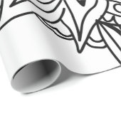 スケッチ曼荼羅デザイン ラッピングペーパー (ロールコーナー)