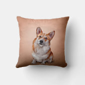 スケッチ犬がウェルシュコーギー クッション (裏面)