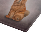 スケッチ犬のチャウチャウ カッティングボード (角)