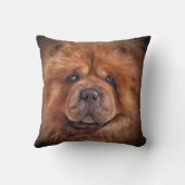 スケッチ犬のチャウチャウ クッション (裏面)