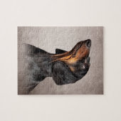 スケッチ犬の品種ダックスフント ジグソーパズル (横)