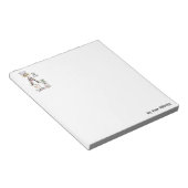 スケッチ疲れた調理師が乱れ、散らかったニーズキス ノートパッド (アングル)