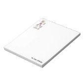 スケッチ疲れた調理師が乱れ、散らかったニーズキス ノートパッド (回転)