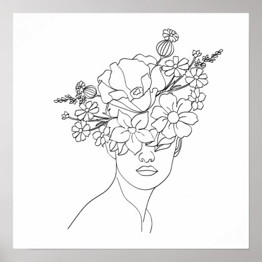 スケッチ素晴らしアート ポスター (正面)