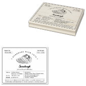 スケッチ素朴ソースベーカリーコテージ法ラベル ラバースタンプ (押印)