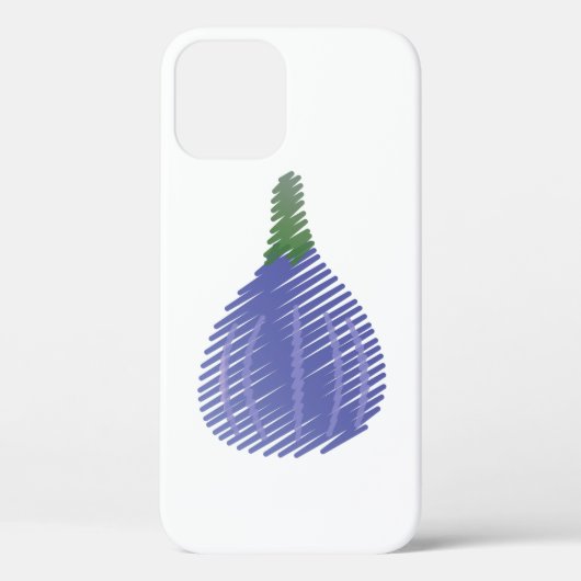 スケッチ紫の図 Case-Mate iPhoneケース (裏面)