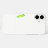 スケッチ線と緑の蛍光ペン Case-Mate iPhoneケース (裏面 (横))