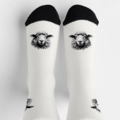 スケッチ羊 ソックス (上部)