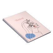スケッチ美しいポスターらせん写真ノート ノートブック (右側)
