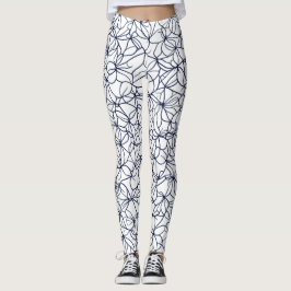 スケッチ美しいルラローブラックフローラ レギンス