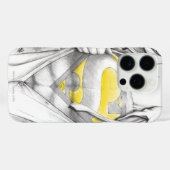 スケッチ胸すごいの男のロゴ Case-Mate iPhoneケース (裏面 (横))