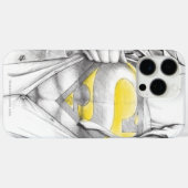 スケッチ胸すごいの男のロゴ Case-Mate iPhoneケース (裏面 (横))