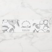 スケッチ自家製レモンカードラップラのまわりにベル ペットボトルラベル (シングルラベル)