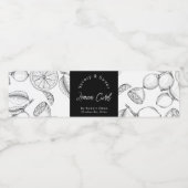 スケッチ自家製レモンカードラップラのまわりにベル ペットボトルラベル (シングルラベル)