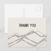 スケッチ自然ありがとうはがき ポストカード (正面/裏面)