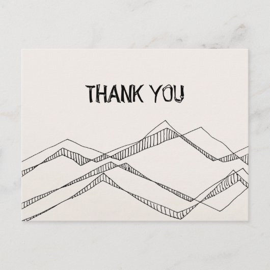 スケッチ自然ありがとうはがき ポストカード (正面)