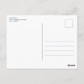 スケッチ航海のいかり結婚式の招待 ポストカード (裏面)