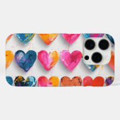 スケッチ記号とドリップのあるハート Case-Mate iPhoneケース (裏面 (横))