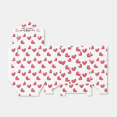 スケッチ赤いハート結婚式の引き出物ボックス フェイバーボックス (折り畳みなし)