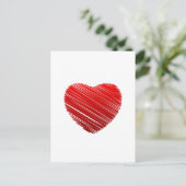 スケッチ赤バレンタインハート シーズンポストカード (スタンド正面)