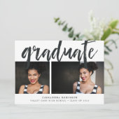 スケッチ黒 |写真卒業パーティー 招待状 (スタンド正面)