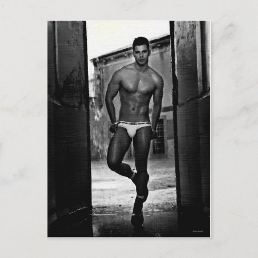 スケッチ:イタリアンブリーフでハンク ポストカード (正面)