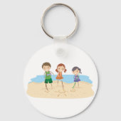 スケッチ・イン・ザ・サンド・キーチェーン キーホルダー (正面)