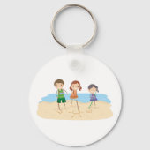 スケッチ・イン・ザ・サンド・キーチェーン キーホルダー (裏面)