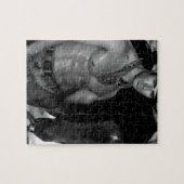 スケッチ:  カウボーイ及び馬 ジグソーパズル (横)