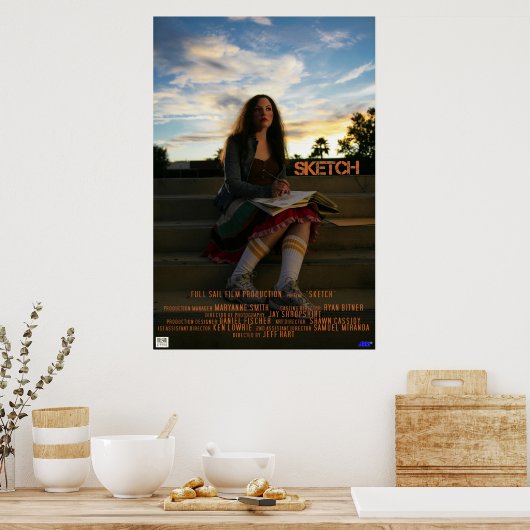 スケッチ ポスター (キッチン)