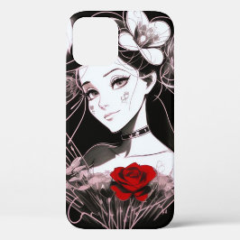 スケッチ(メス) iPhone 12 PROケース