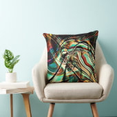 スケッチ、粗いストローク、セピア明度トーン クッション (椅子)